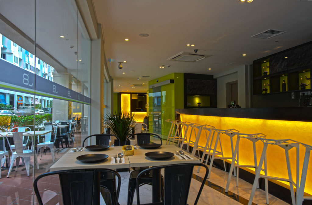 Surrounding look of J8 Hotel cafe 3 stars hotel Singapore